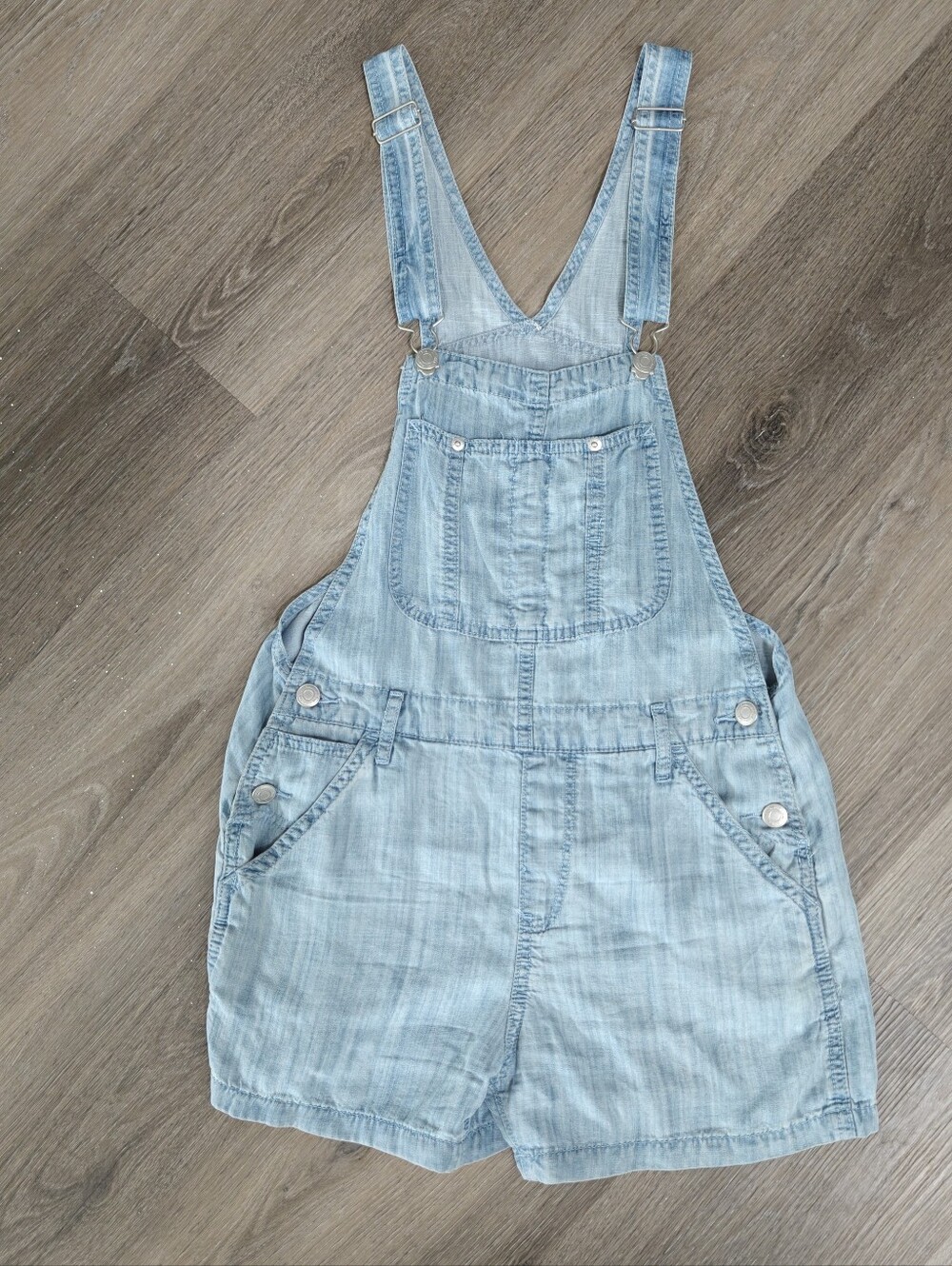 TNA Soft Denim Overall Shorts XS